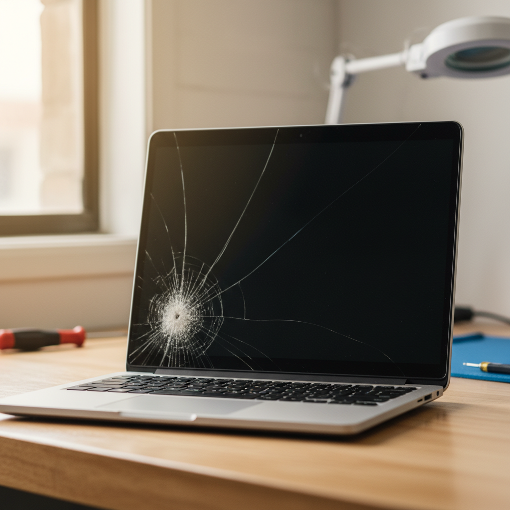 Cracked Dell laptop screen repair in Glenorchy — Hobart TAS 7010