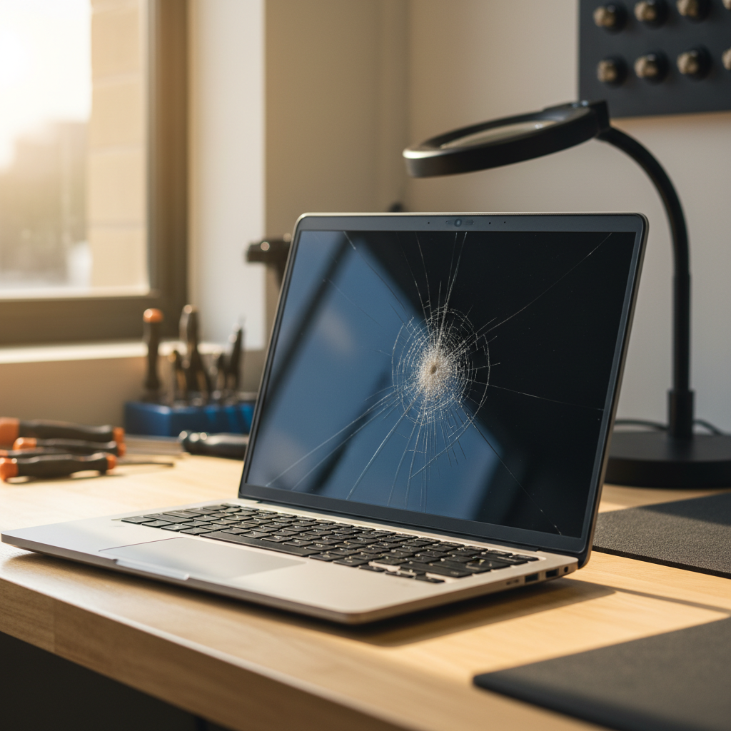 Cracked Dell laptop screen repair in Hawthorn — Melbourne SA 5062