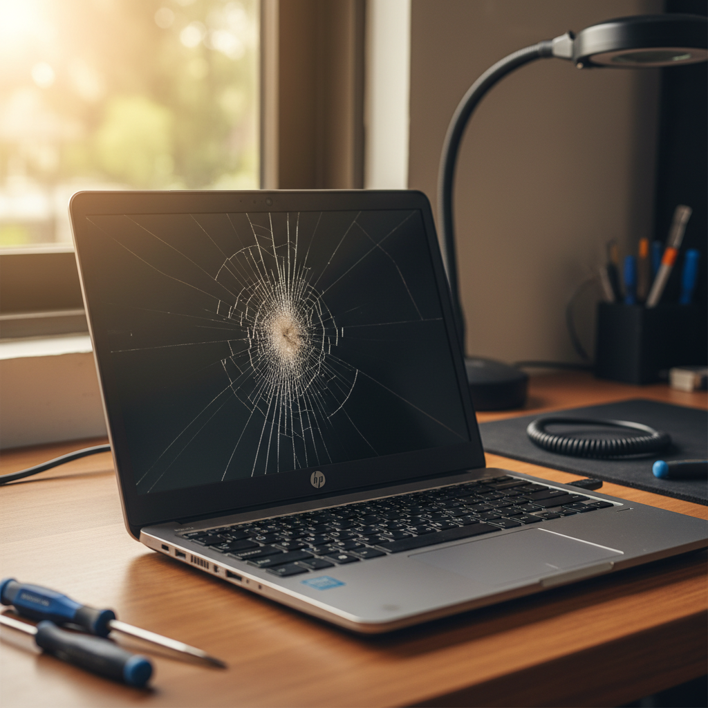 Cracked HP laptop screen repair in Heathpool — Adelaide SA 5068