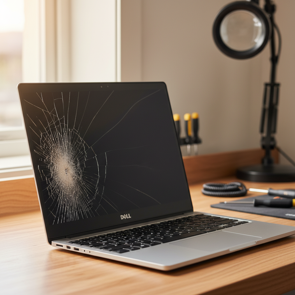 Cracked Dell laptop screen repair in Hewett — Adelaide SA 5118