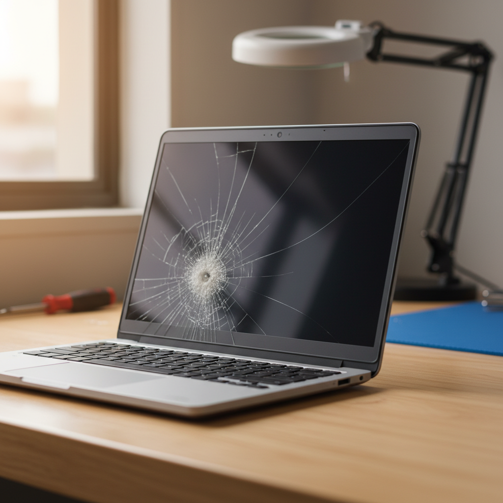 Cracked Dell laptop screen repair in Hindmarsh — Adelaide SA 5007
