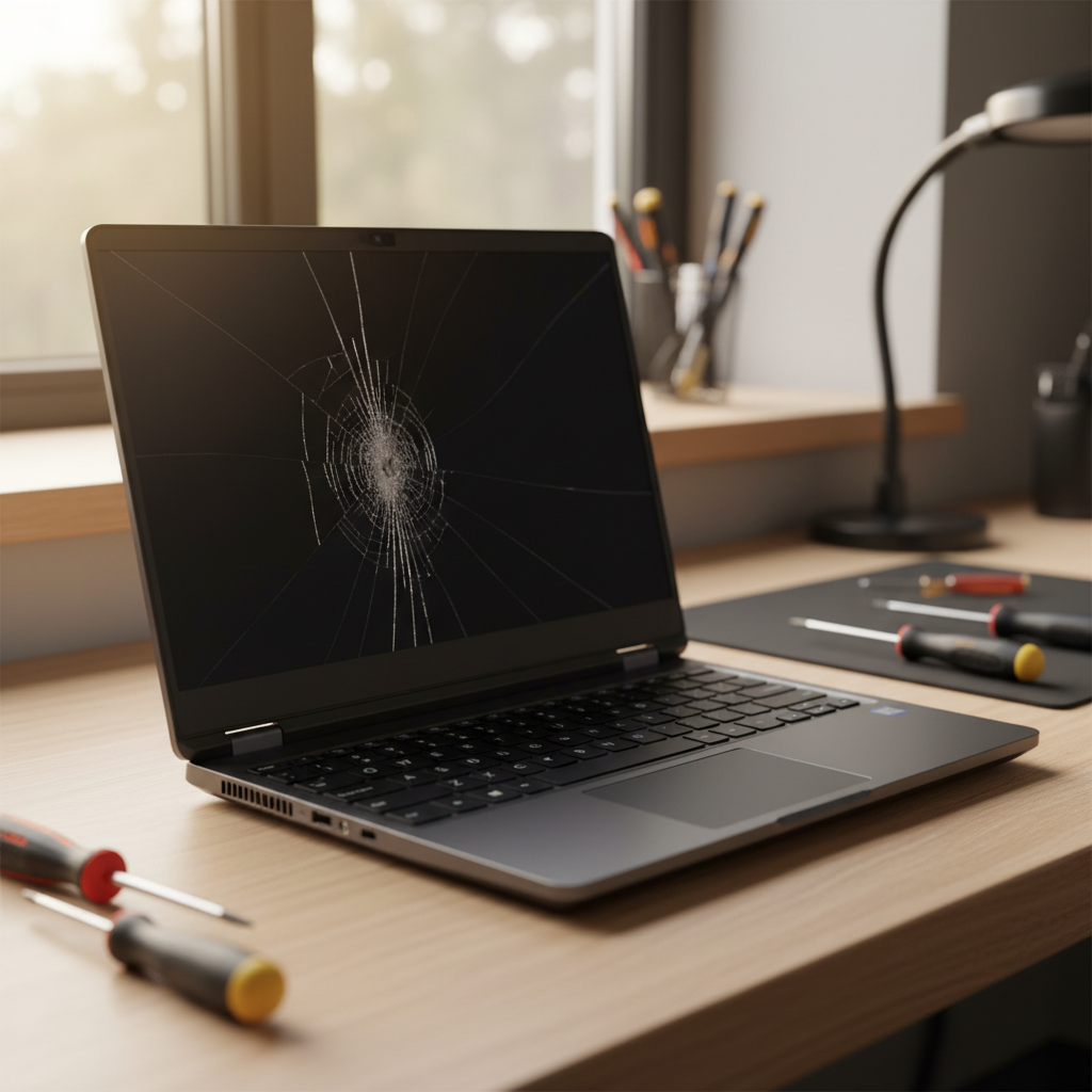 Cracked Alienware laptop screen repair in Hinton — Newcastle NSW 2321