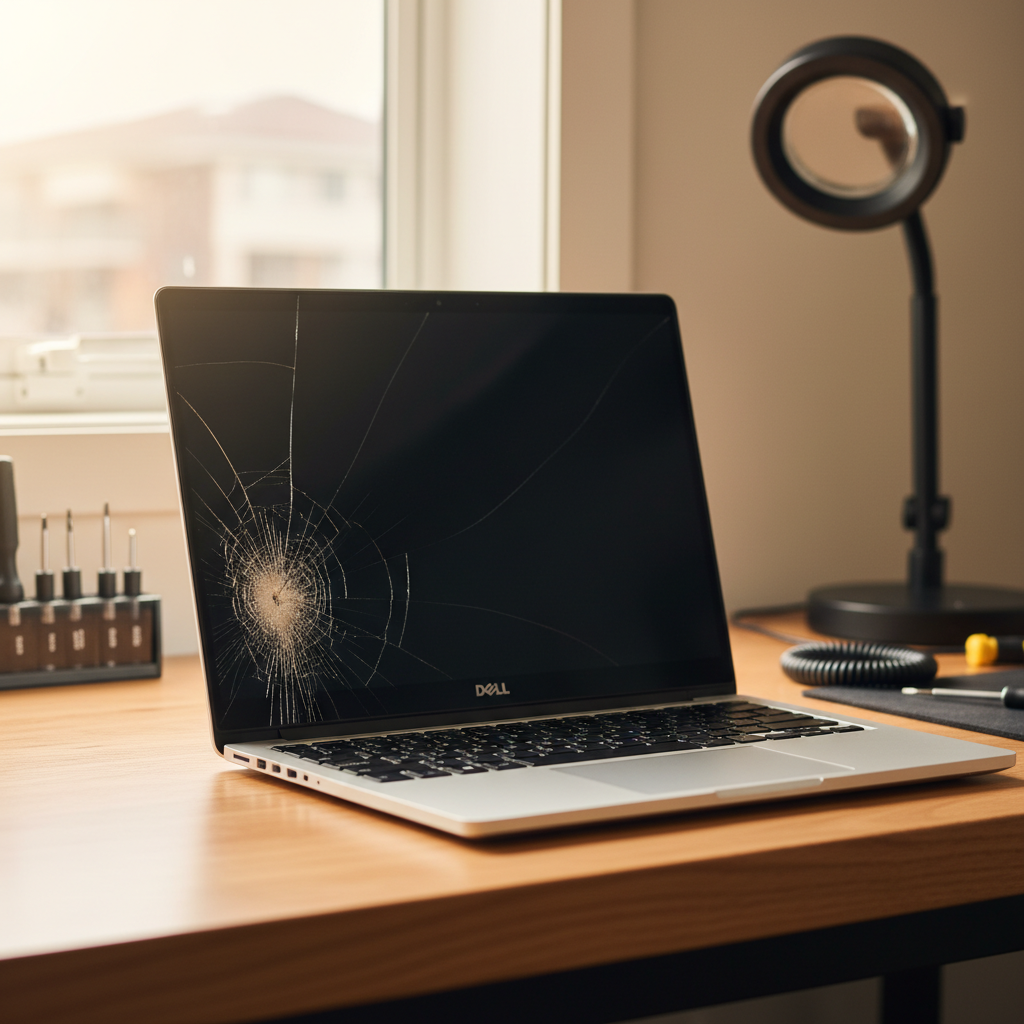 Cracked Dell laptop screen repair in Howrah — Hobart TAS 7018