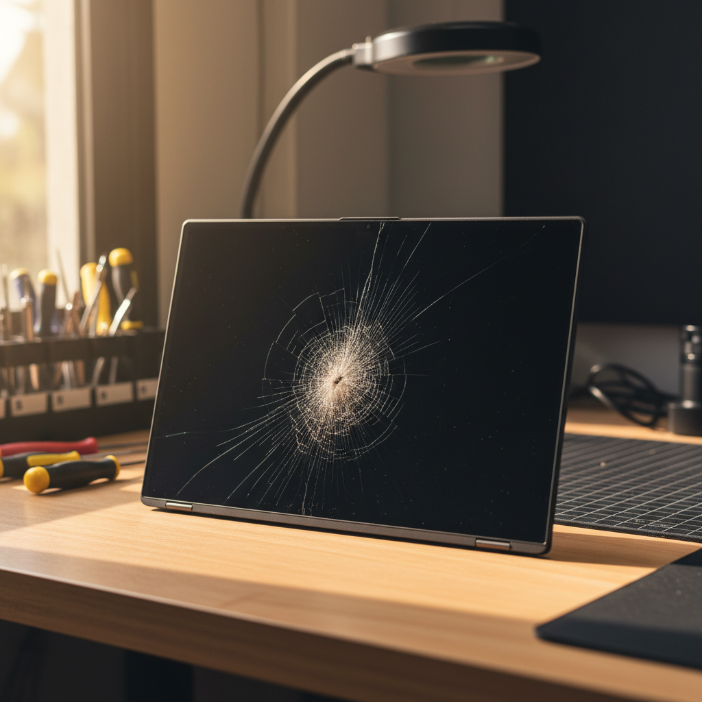 Cracked Razer laptop screen repair in Huntfield Heights — Adelaide SA 5163