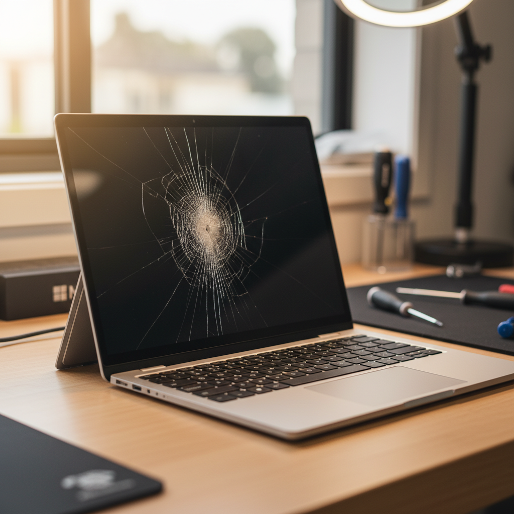 Cracked Microsoft Surface laptop screen repair in Kensington Park — Adelaide SA 5068