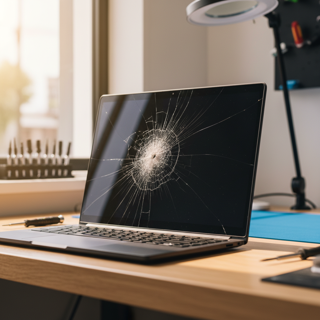 Cracked Razer laptop screen repair in Kingsford — Adelaide SA 5118