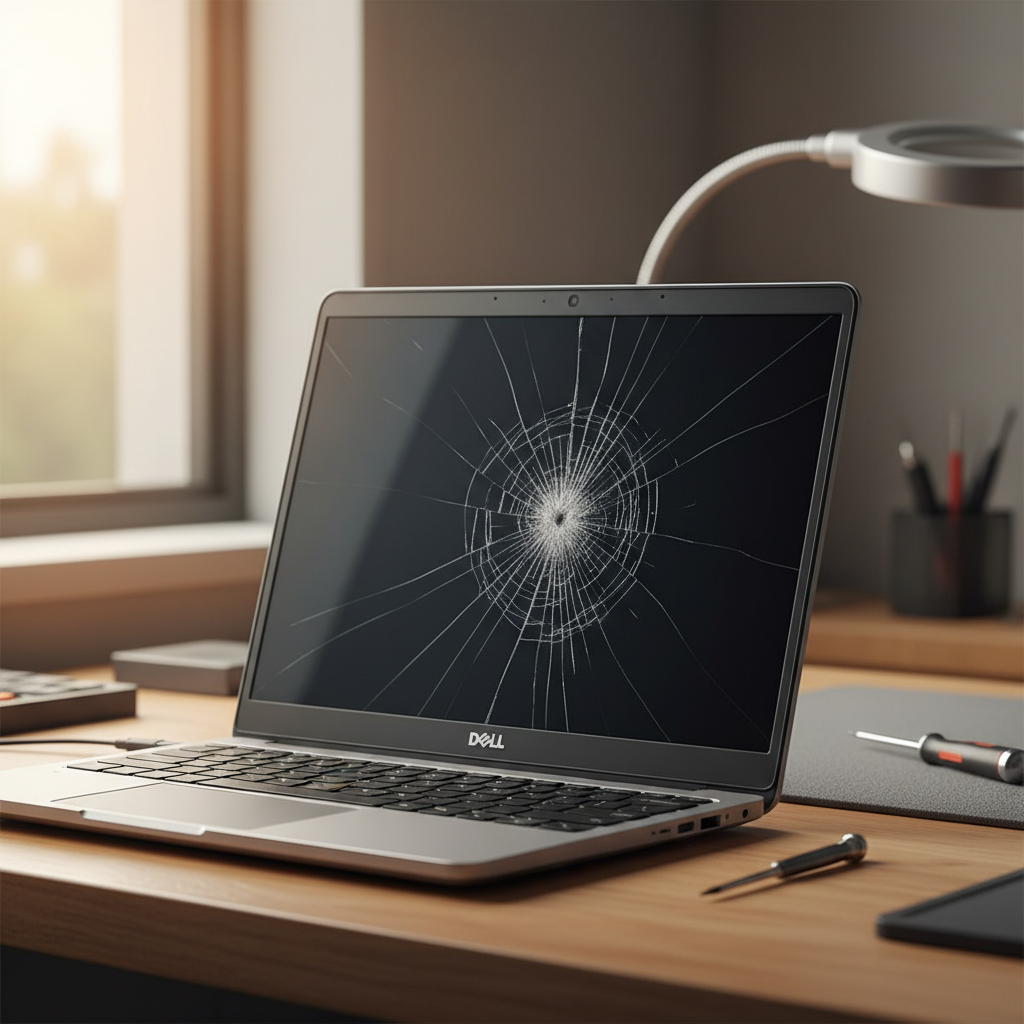 Cracked Dell laptop screen repair in Kingston — Hobart TAS 7050