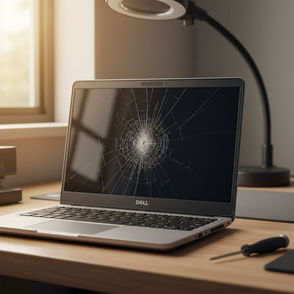 Cracked Dell laptop screen repair in Kudla — Adelaide SA 5115