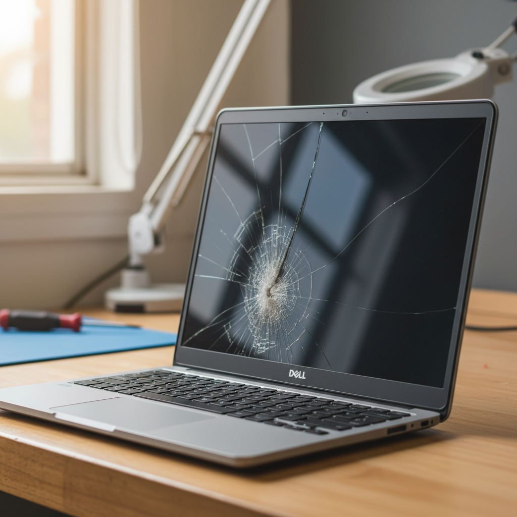 Cracked Dell laptop screen repair in Kurri Kurri — Newcastle NSW 2327