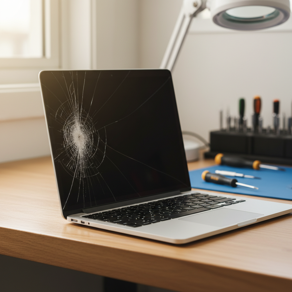Cracked MacBook Pro laptop screen repair in Lambton — Newcastle NSW 2299