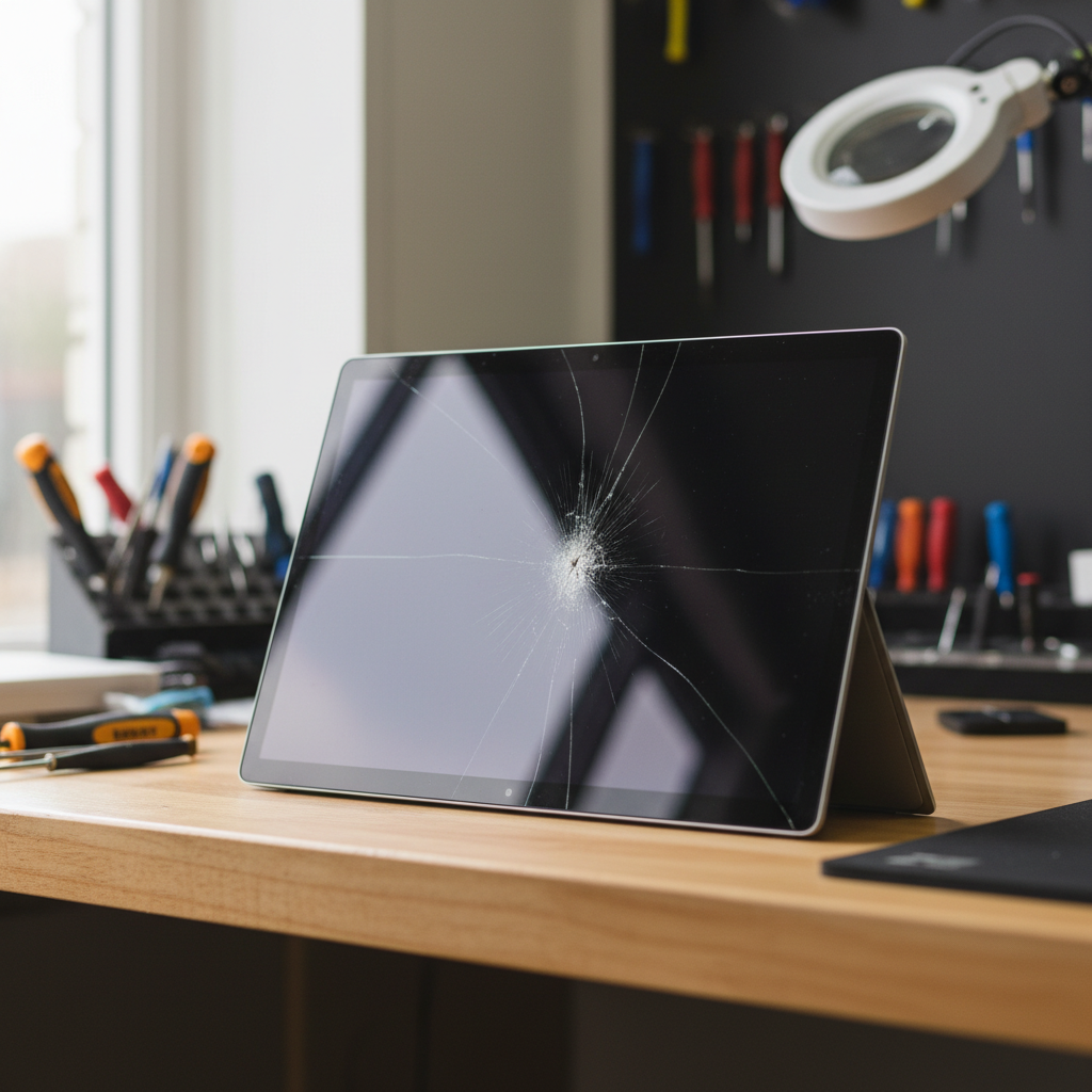 Cracked Microsoft Surface laptop screen repair in Leabrook — Adelaide SA 5068