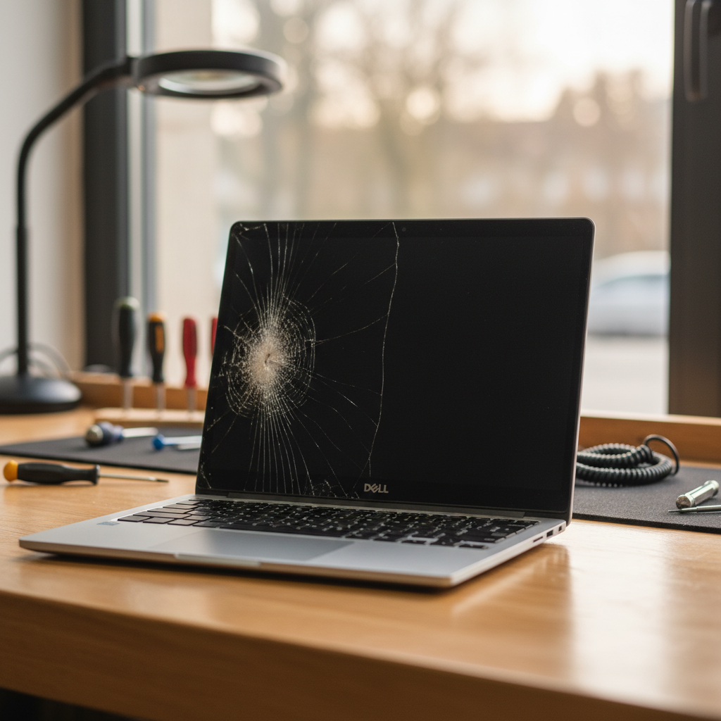 Cracked Dell laptop screen repair in Lonsdale — Adelaide SA 5160