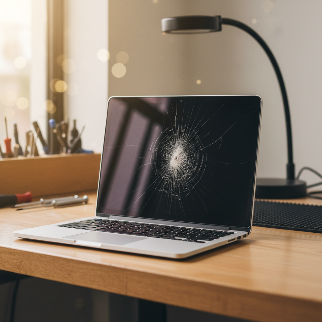 Cracked MacBook Air laptop screen repair in Magill — Adelaide SA 5072