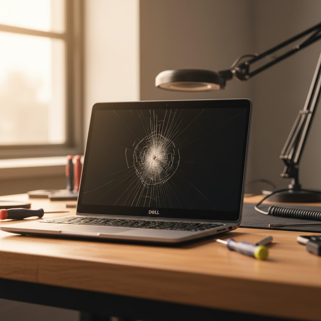 Cracked Dell laptop screen repair in Magill North — Adelaide SA 5072