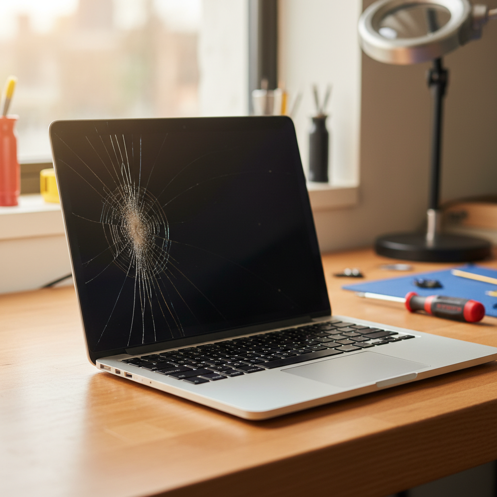 Cracked MacBook Air laptop screen repair in Mandalong — Newcastle NSW 2264