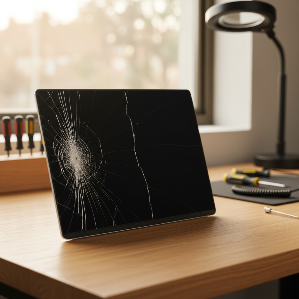 Cracked Dell laptop screen repair in Manningham — Adelaide SA 5086