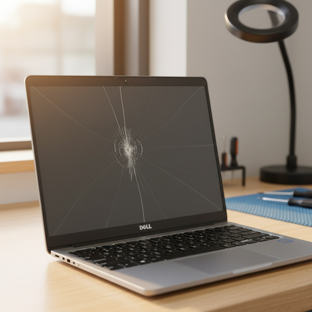 Cracked Dell laptop screen repair in Marks Point — Newcastle NSW 2280