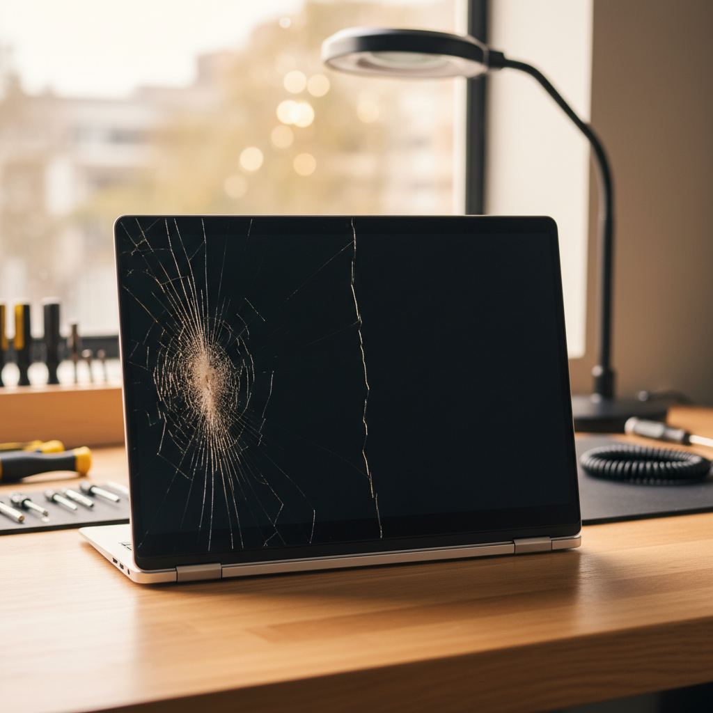 Cracked Dell laptop screen repair in Marleston — Adelaide SA 5033