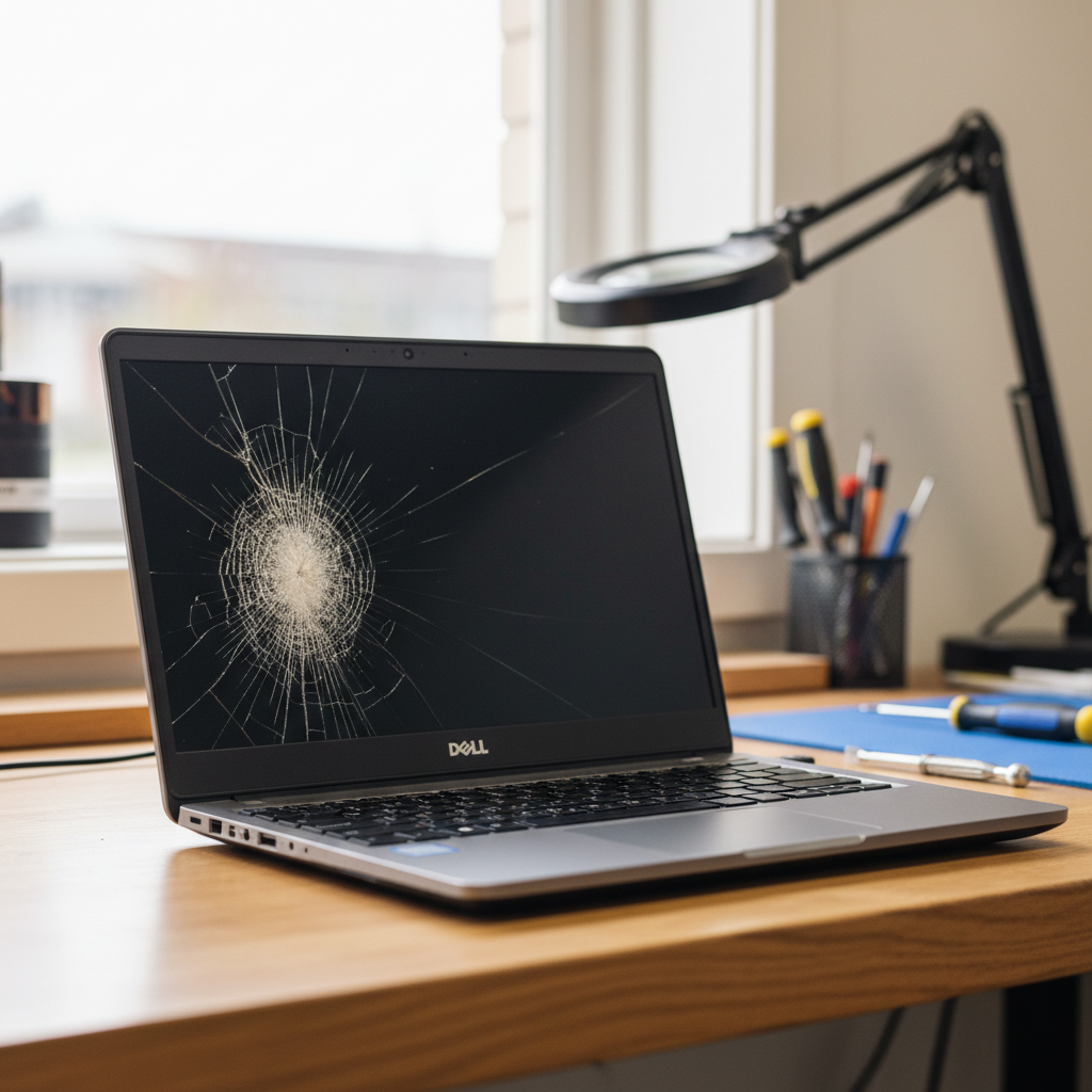 Cracked Dell laptop screen repair in Marryatville — Adelaide SA 5068