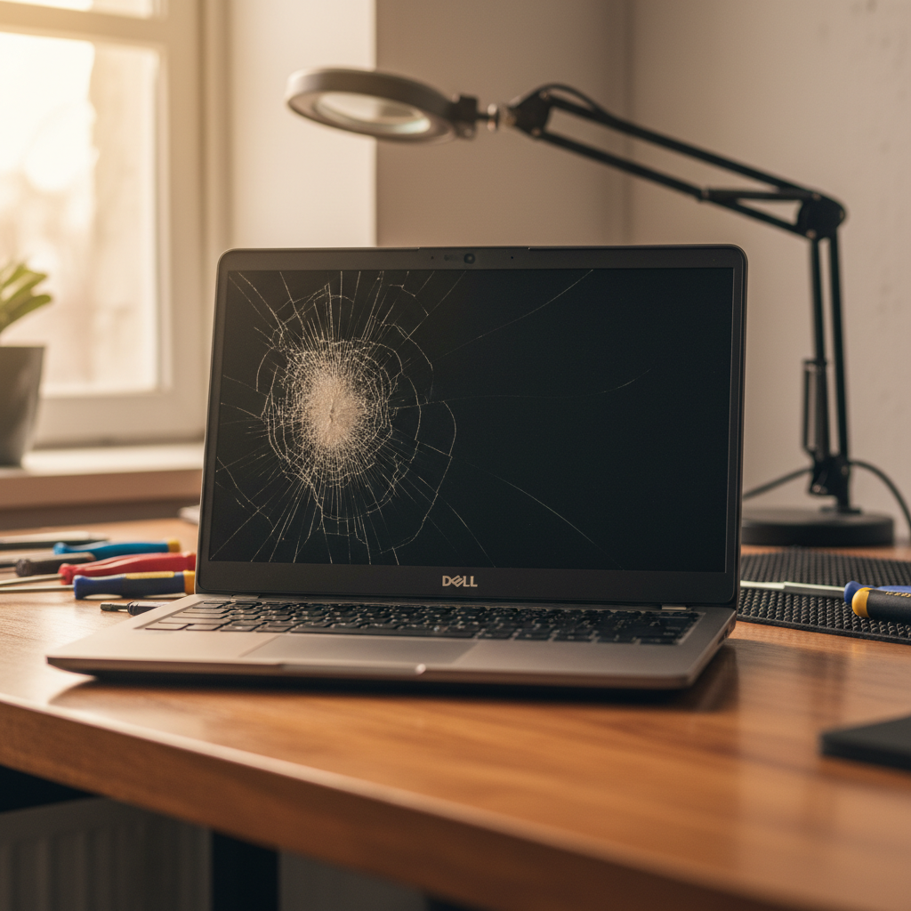 Cracked Dell laptop screen repair in Mclaren Vale — Adelaide SA 5171