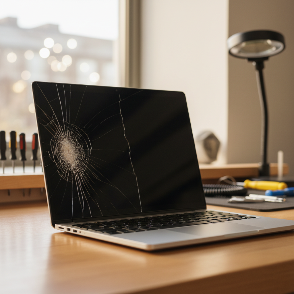 Cracked Dell laptop screen repair in Mitchell Park — Adelaide SA 5043