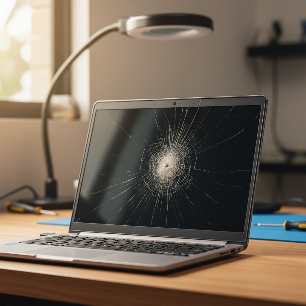 Cracked ASUS laptop screen repair in Mount Osmond — Adelaide SA 5064