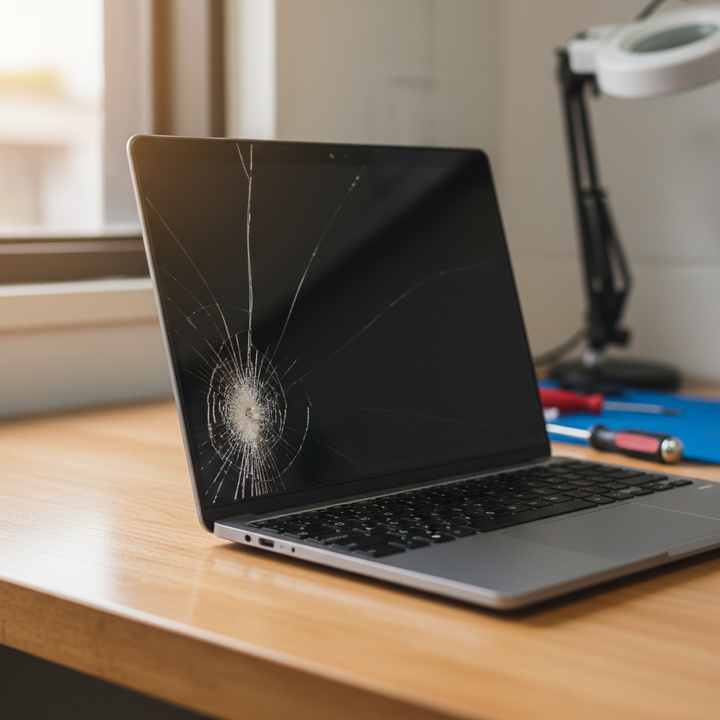 Cracked Dell laptop screen repair in North Arm Cove — Newcastle NSW 2324
