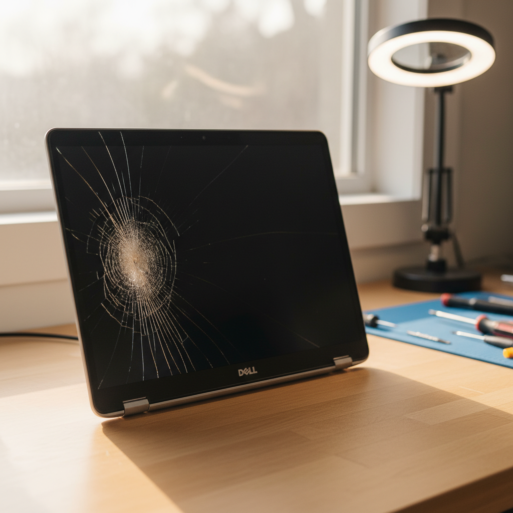Cracked Dell laptop screen repair in One Mile — Newcastle NSW 2316