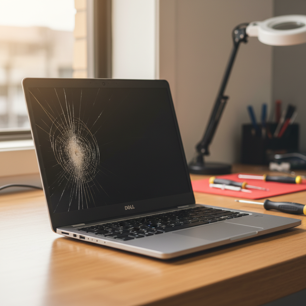 Cracked Dell laptop screen repair in Onkaparinga Hills — Adelaide SA 5163