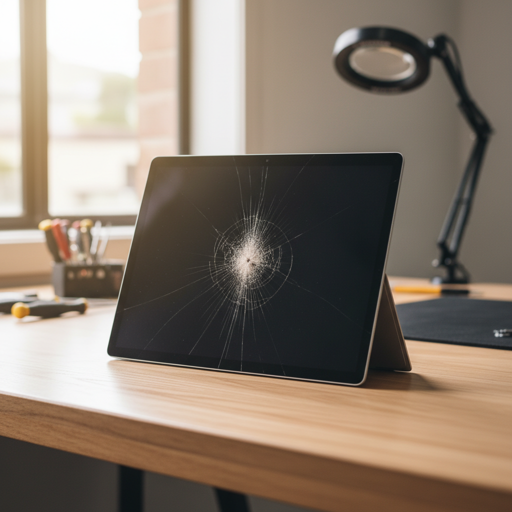 Cracked Microsoft Surface laptop screen repair in Otago — Hobart TAS 7017