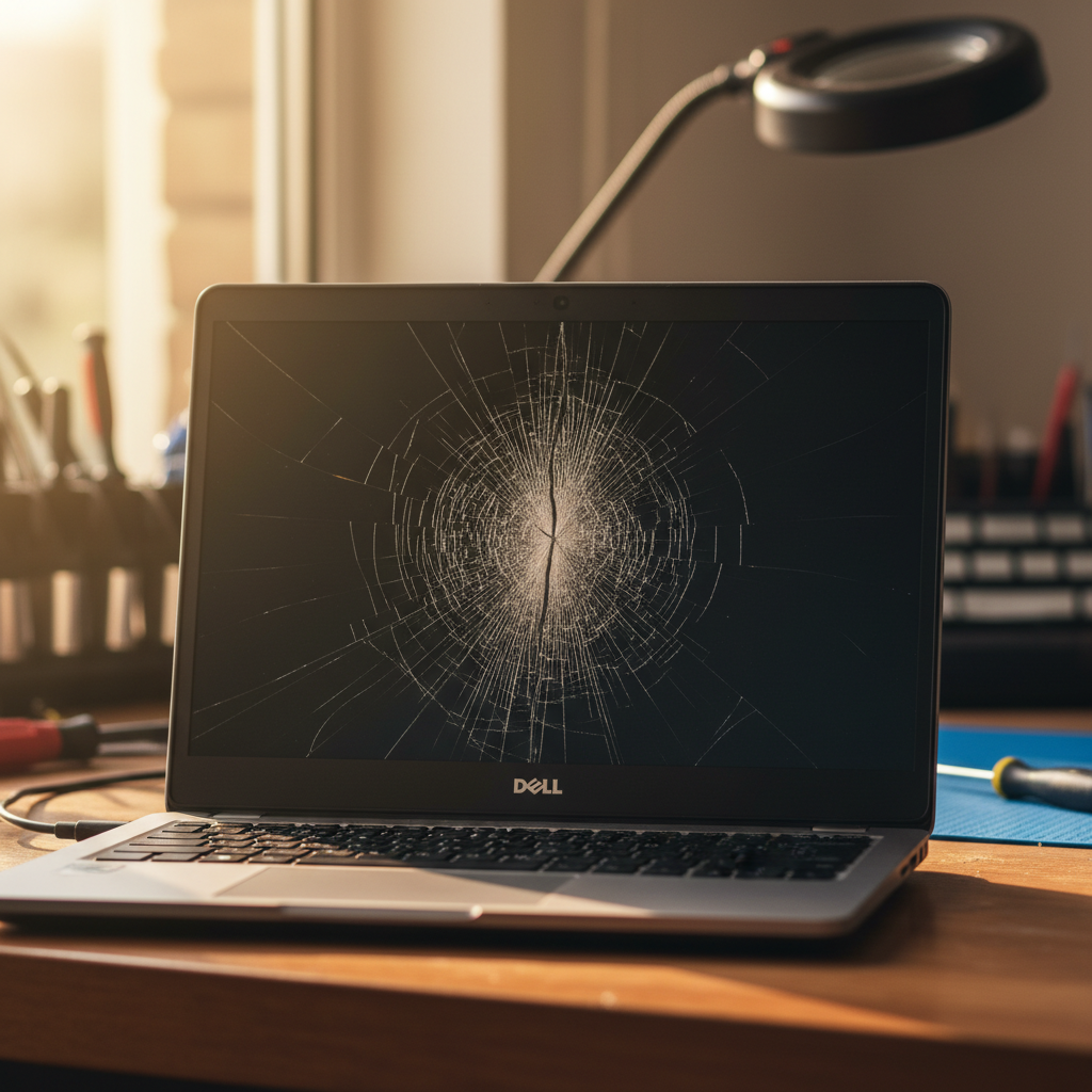 Cracked Dell laptop screen repair in Paralowie — Adelaide SA 5108