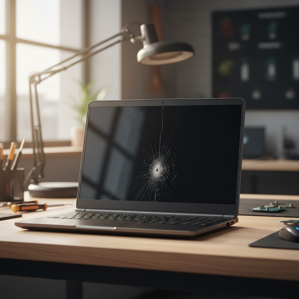 Cracked Alienware laptop screen repair in Pennington — Adelaide SA 5013