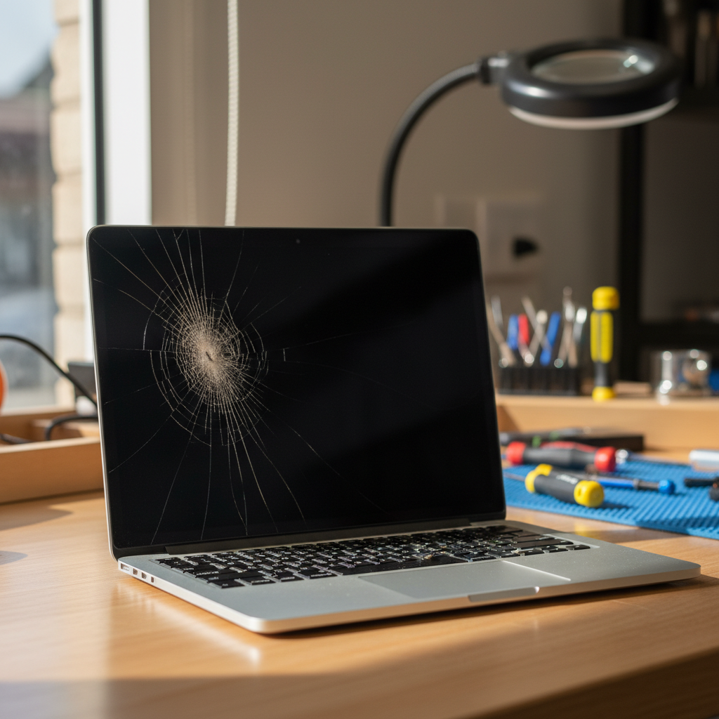 Cracked MacBook Air laptop screen repair in Peterhead — Adelaide SA 5016