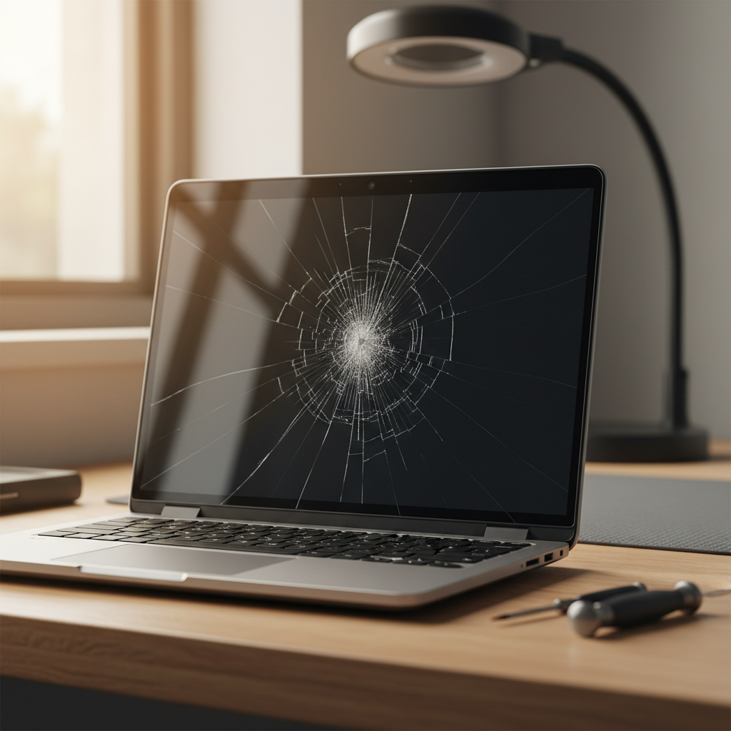 Cracked Dell laptop screen repair in Plympton Park — Adelaide SA 5038