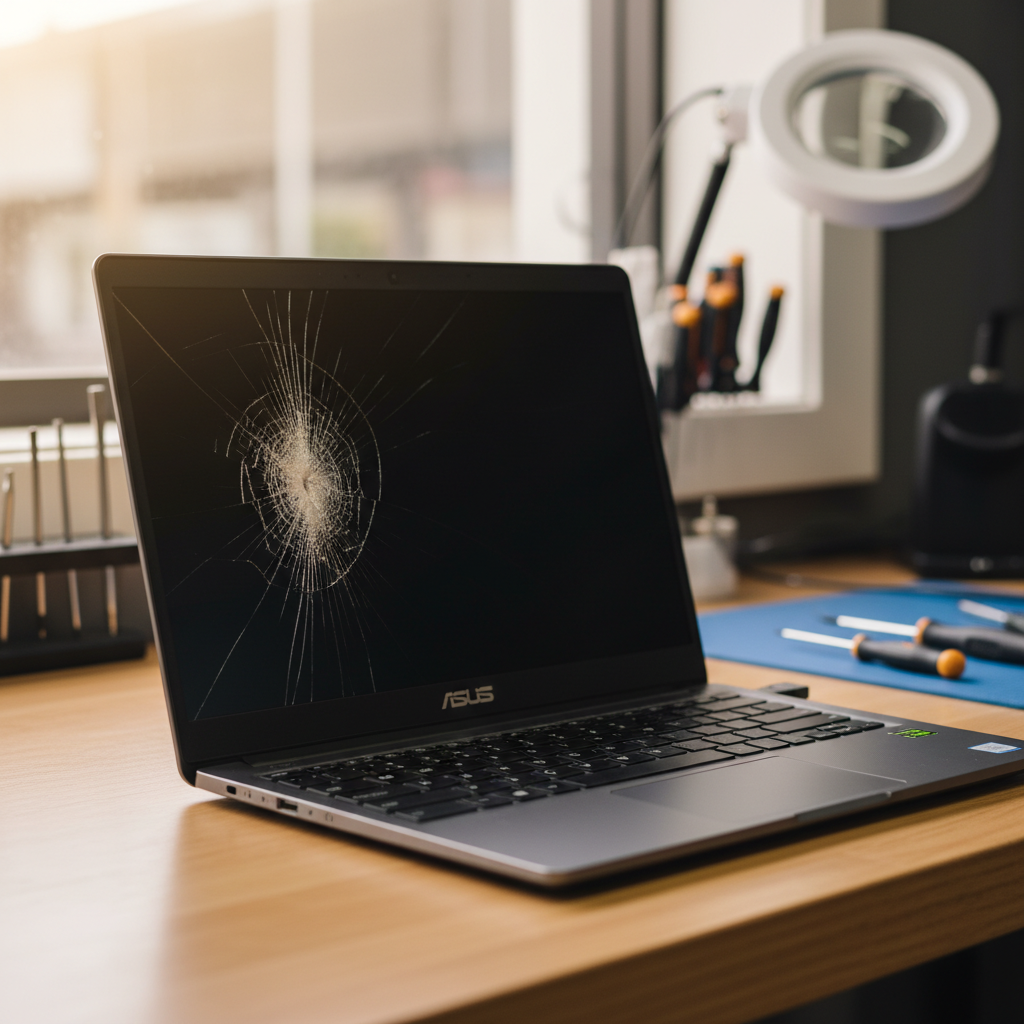 Cracked ASUS laptop screen repair in Port Willunga — Adelaide SA 5173