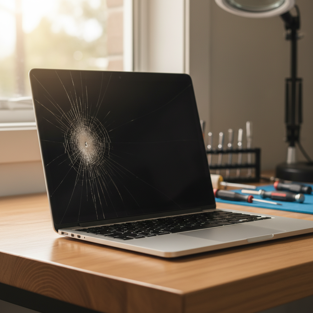 Cracked MacBook Pro laptop screen repair in Prospect Hill — Adelaide SA 5201