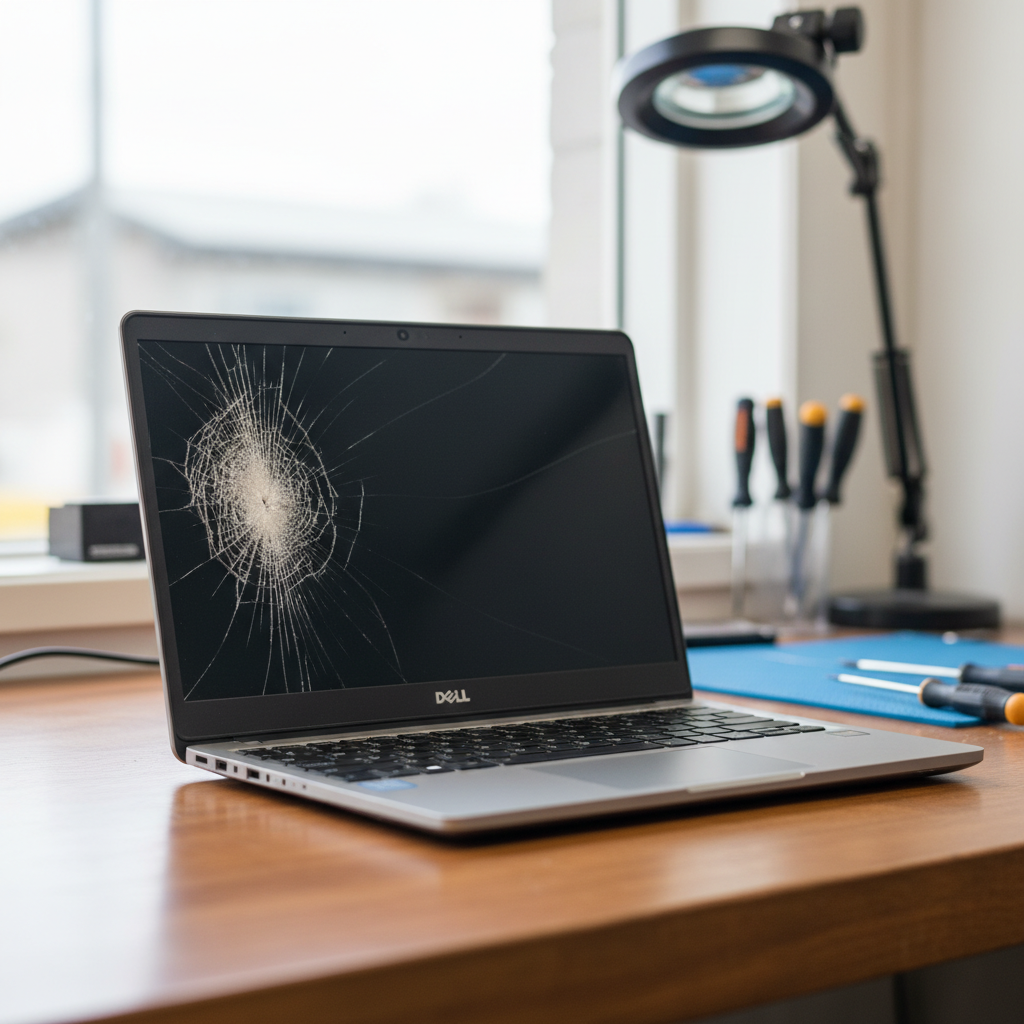Cracked Dell laptop screen repair in Reynella — Adelaide SA 5161