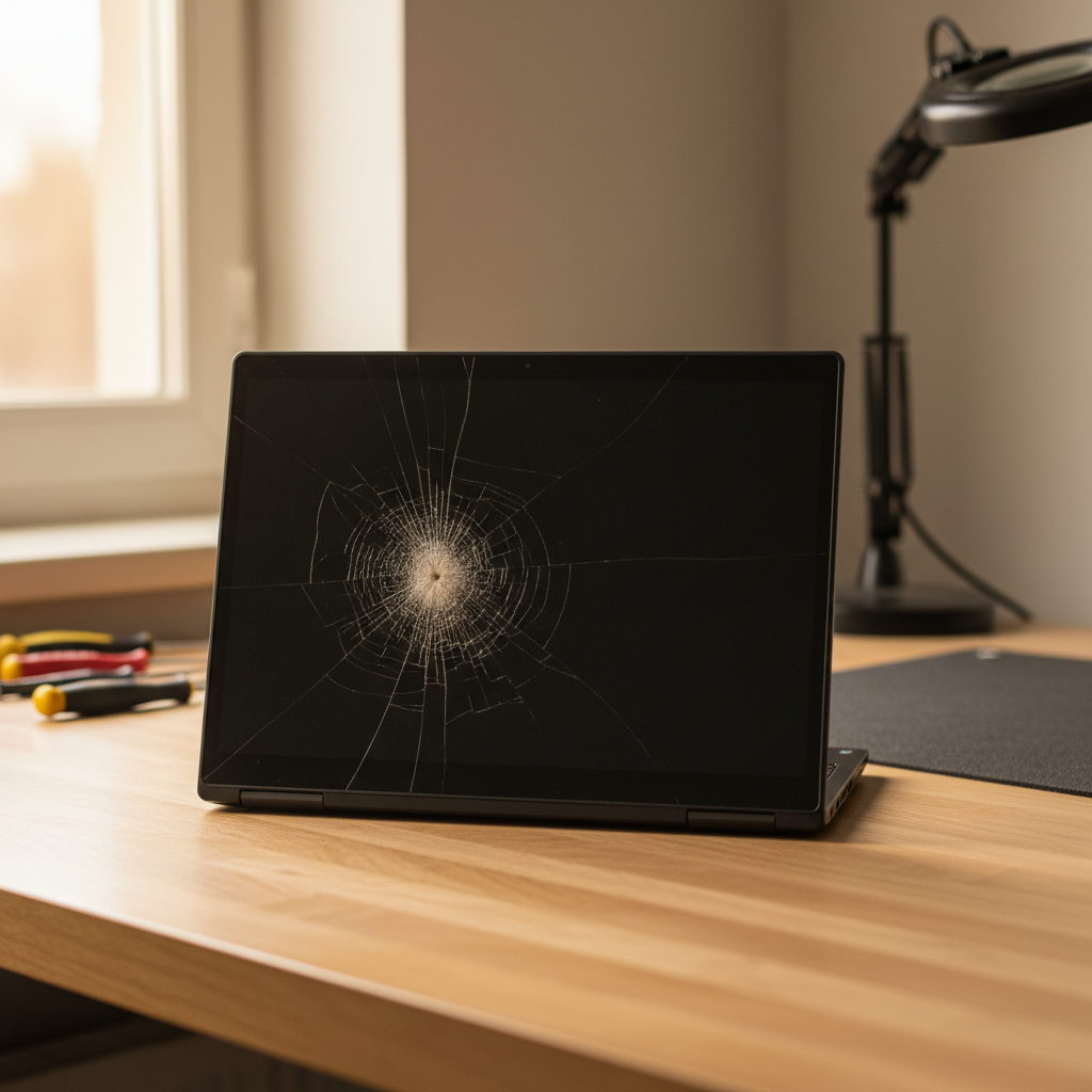 Cracked Alienware laptop screen repair in Risdon — Hobart TAS 7017