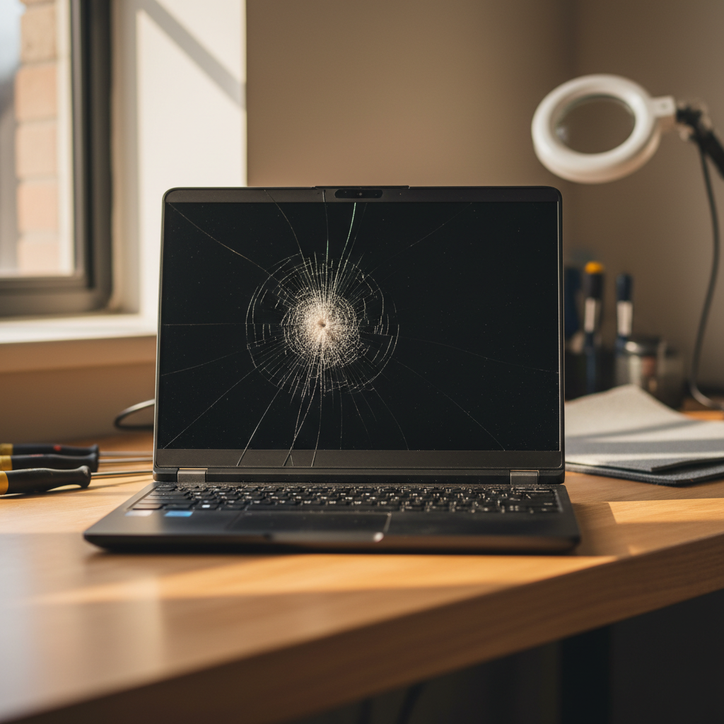 Cracked Alienware laptop screen repair in Rose Park — Adelaide SA 5067