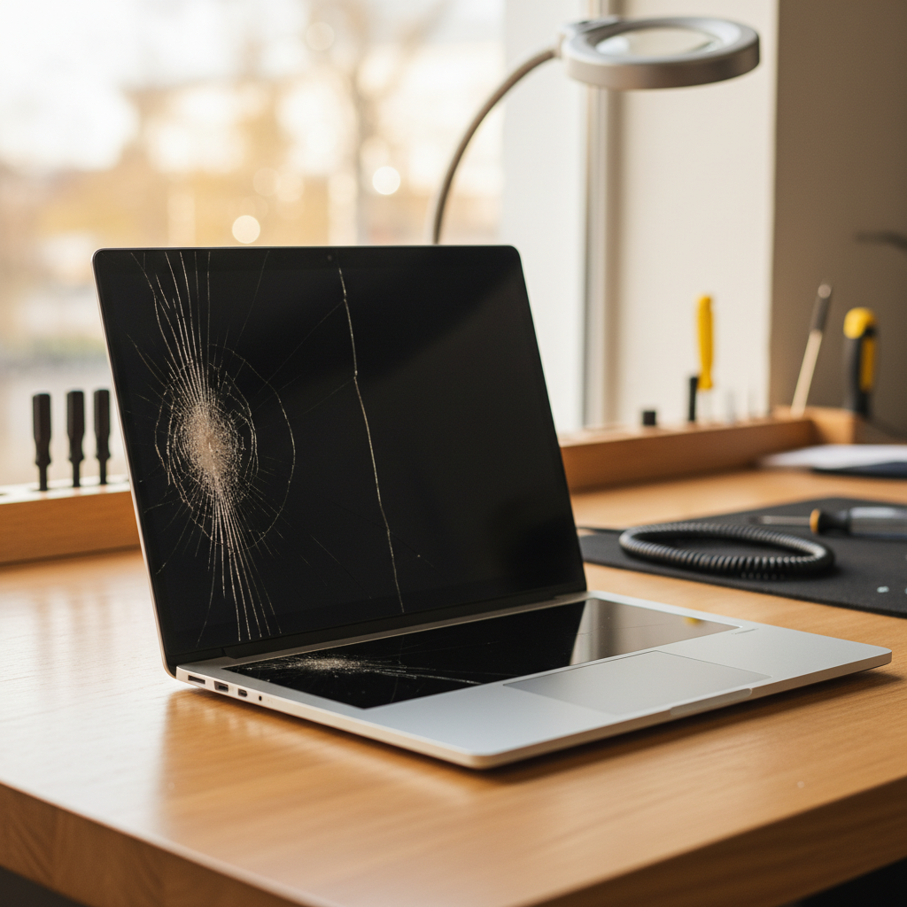 Cracked Dell laptop screen repair in Rothbury — Newcastle NSW 2320