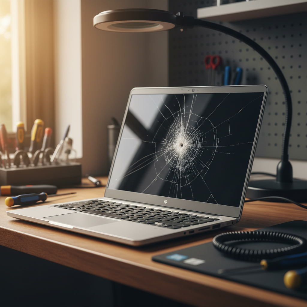 Cracked HP laptop screen repair in Salisbury Plain — Adelaide 5109