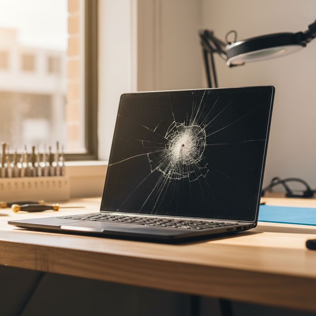 Cracked Razer laptop screen repair in Sandgate — Newcastle NSW 2304