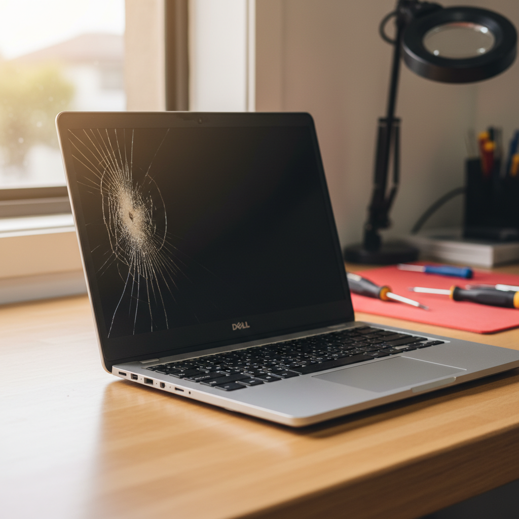 Cracked Dell laptop screen repair in Seaford — Melbourne SA 5169