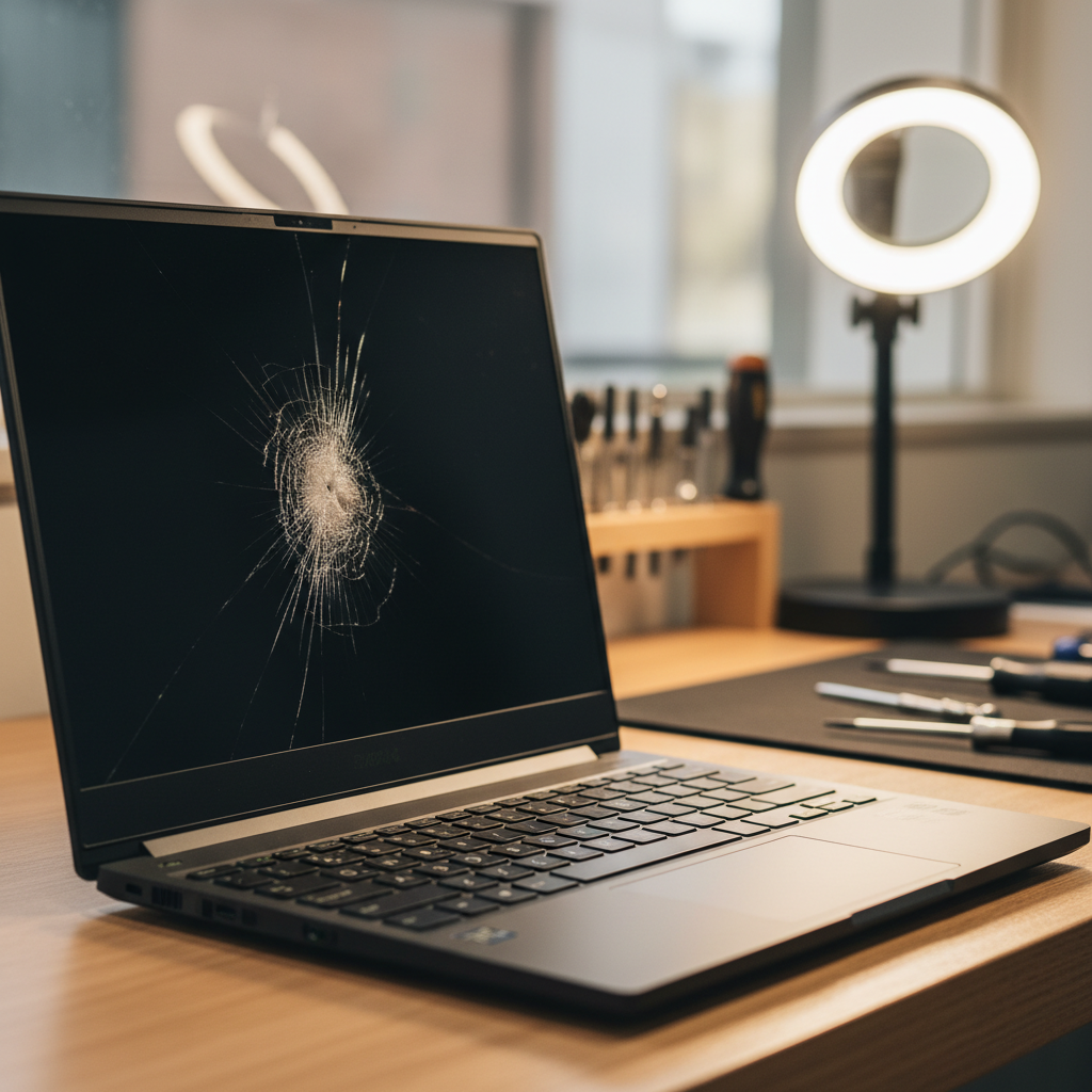 Cracked Razer laptop screen repair in Seaford Heights — Adelaide SA 5169