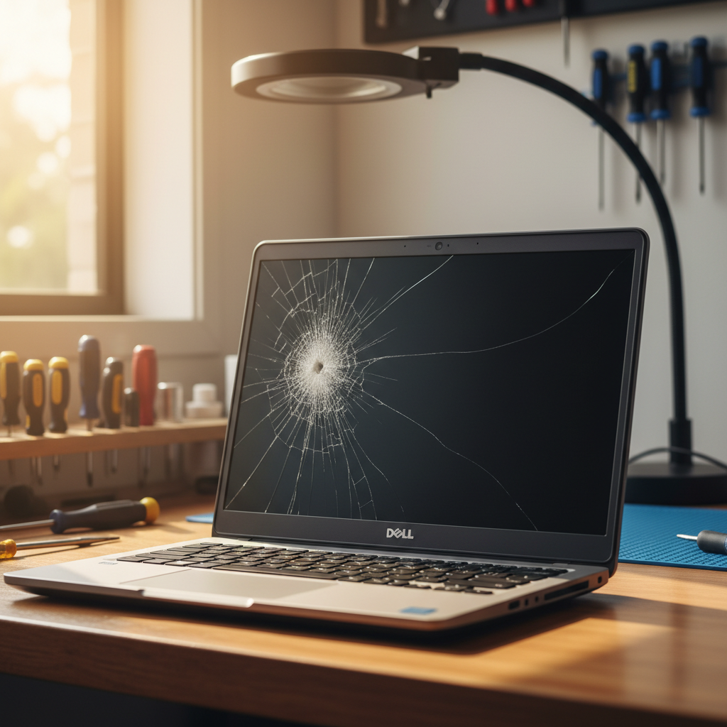 Cracked Dell laptop screen repair in Seaford Meadows — Adelaide SA 5169