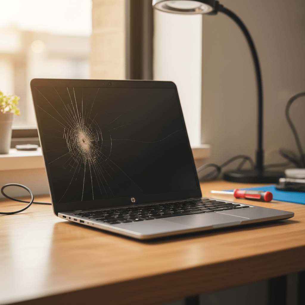 Cracked HP laptop screen repair in Seaford Rise — Adelaide SA 5169