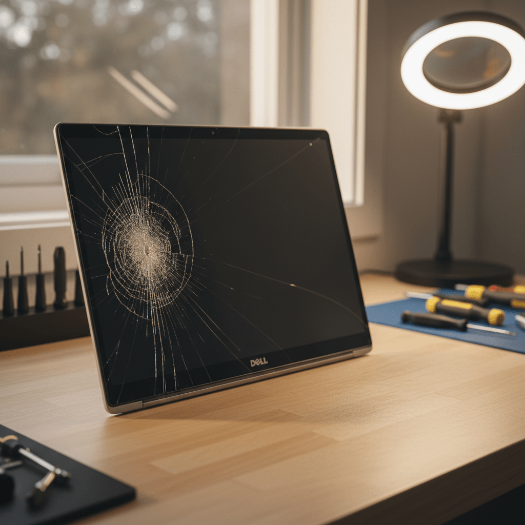 Cracked Dell laptop screen repair in Sheidow Park — Adelaide SA 5158