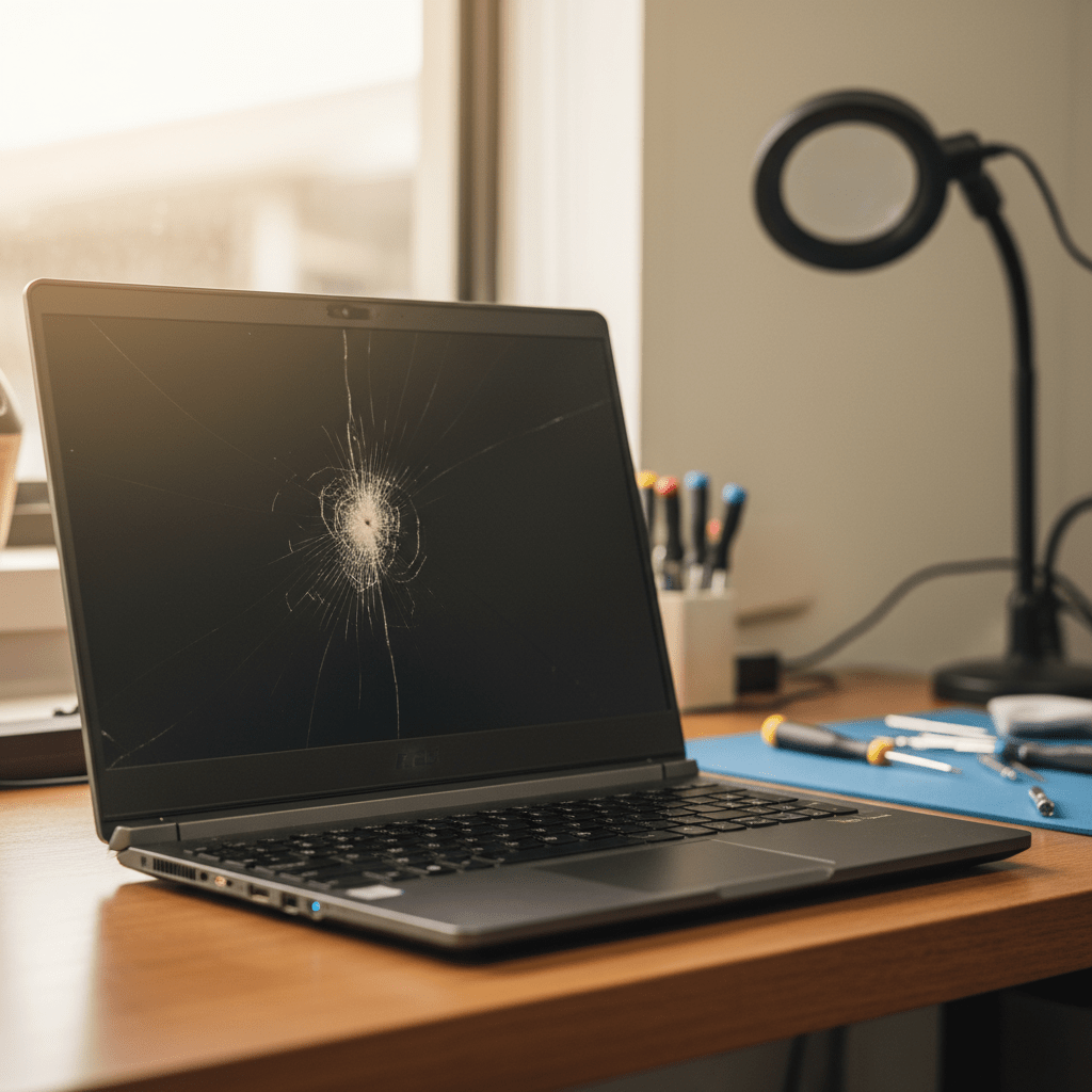 Cracked MSI laptop screen repair in St Agnes — Adelaide SA 5097