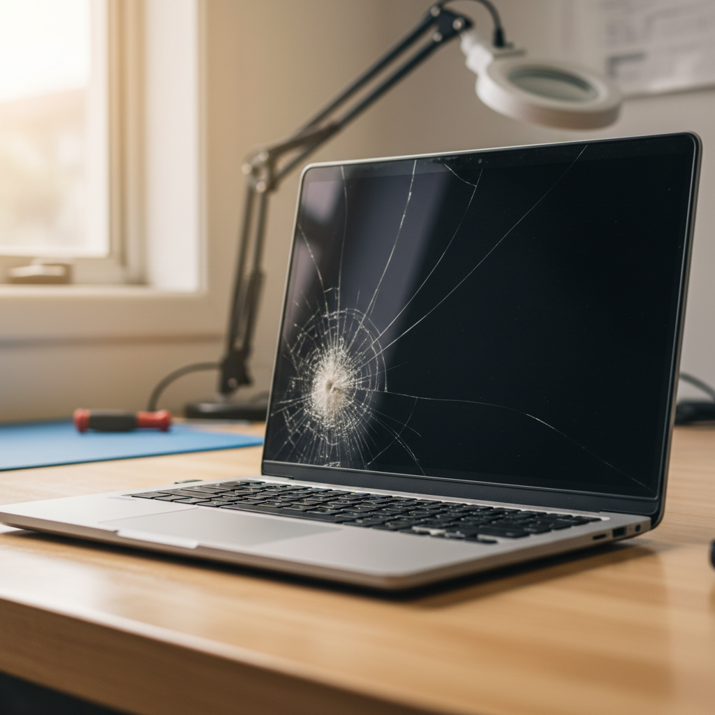 Cracked Dell laptop screen repair in Taroona — Hobart TAS 7053