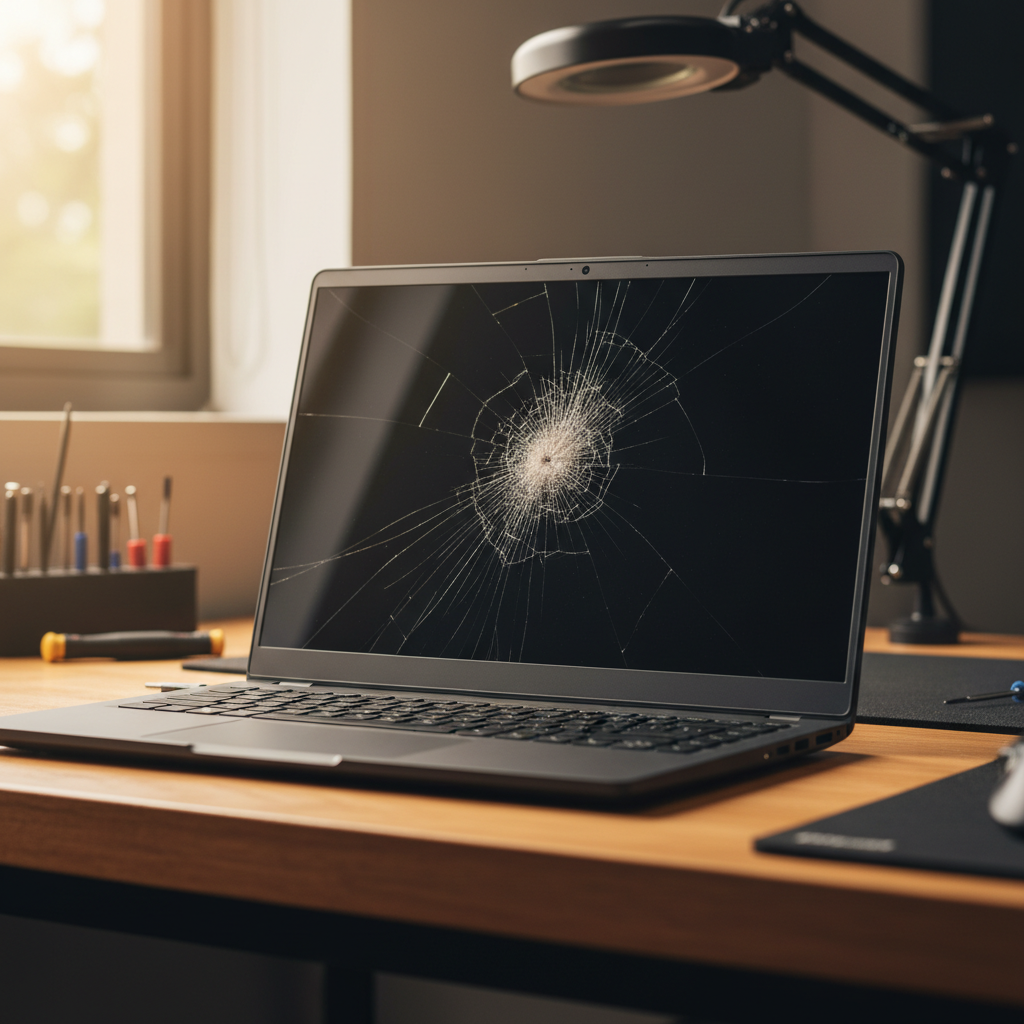 Cracked Razer laptop screen repair in Tocal — Newcastle NSW 2421